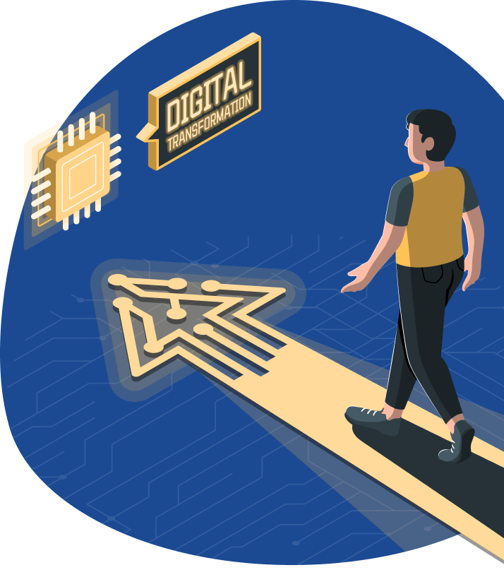 Digital Transformation Illustration
